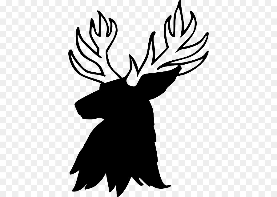Deer Portable Network Graphics Clip art Horn Image - moose silhouette png deer silhouette png download - 456*640 - Free Transparent Deer png Download.