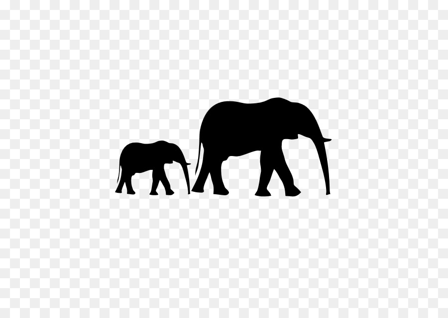 Asian elephant Elephantidae African bush elephant Infant Clip art - Silhouette png download - 444*628 - Free Transparent Asian Elephant png Download.