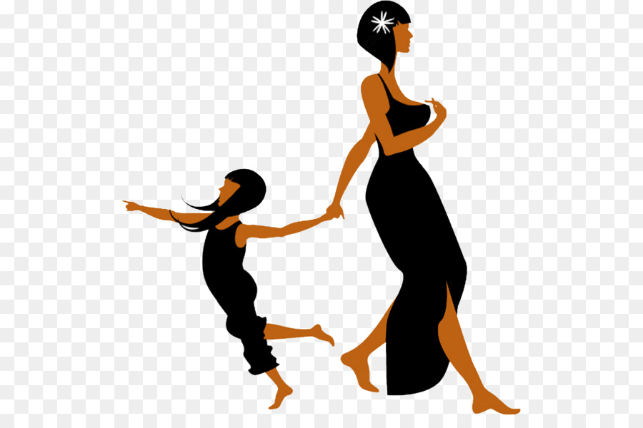 Daughter Silhouette Mother Clip art - Silhouette png download - 558*582 - Free Transparent Daughter png Download.