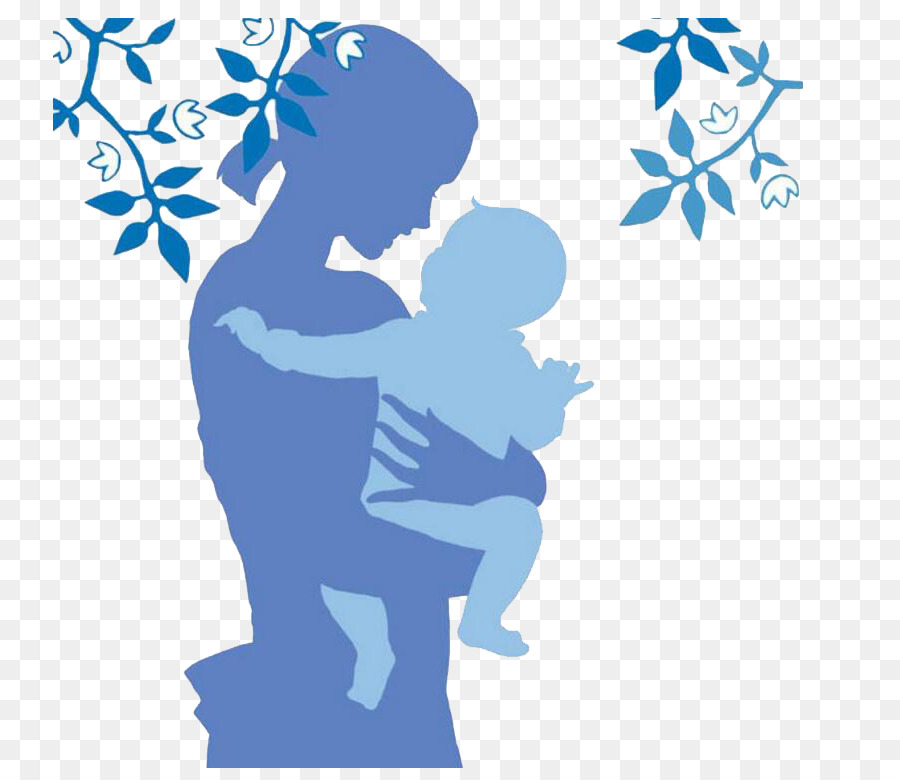 Silhouette Mother Cartoon Illustration - Mother and child png download - 821*780 - Free Transparent Silhouette png Download.