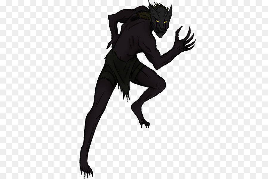 Werewolf Illustration Demon Silhouette Mammal - werewolf png download - 436*600 - Free Transparent Werewolf png Download.