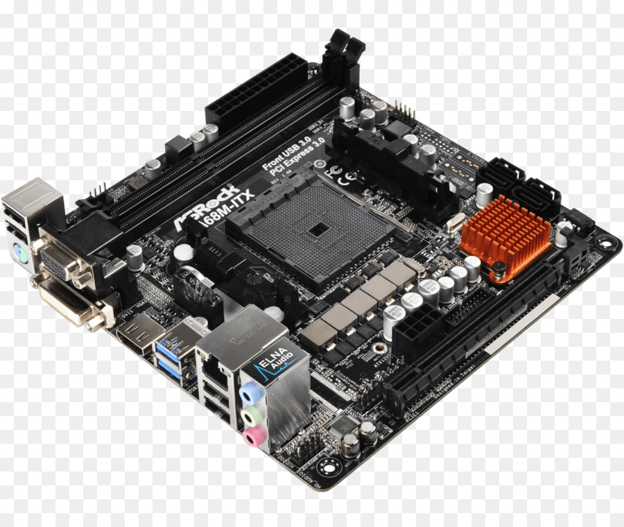 Asrock Motherboard Motherboards A68mitx R2.0 Mini-ITX DDR3 SDRAM - Computer png download - 1200*1000 - Free Transparent Motherboard png Download.