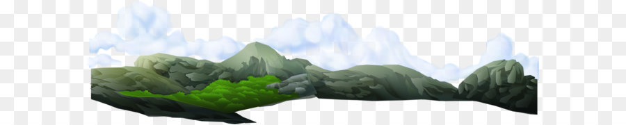 Tree - Distant mountains and clouds vector material png download - 2592*712 - Free Transparent Mountain ai,png Download.