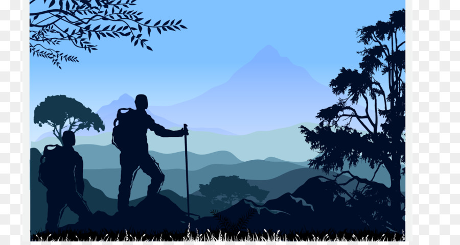 Mountaineering Backpacking Silhouette - mountain climber png download - 1200*630 - Free Transparent Mountaineering png Download.