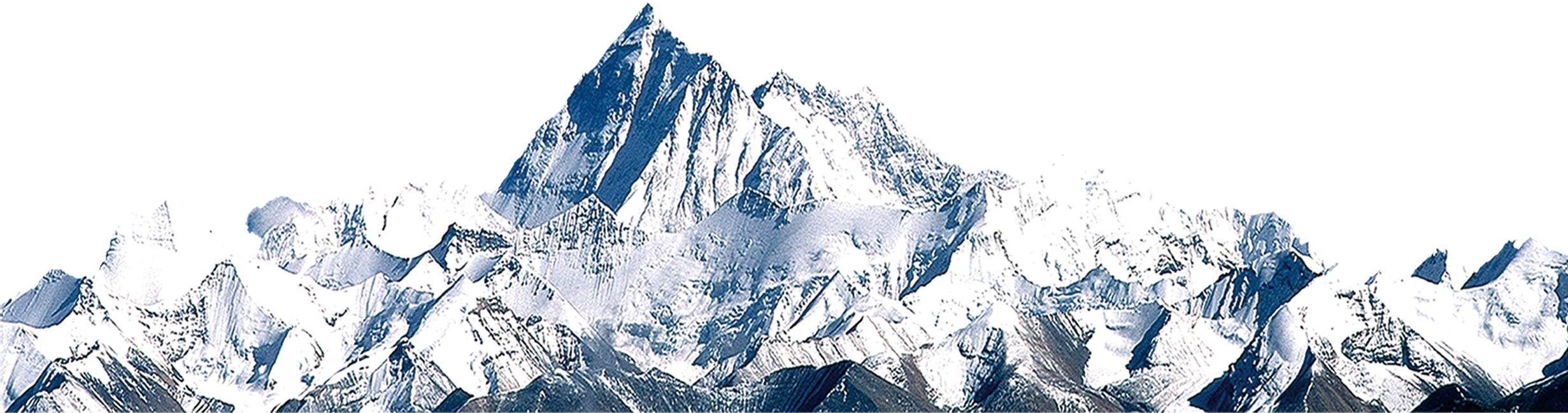 Himalayas Mountain Snow - Yulong Snow Mountain png download - 2462*649