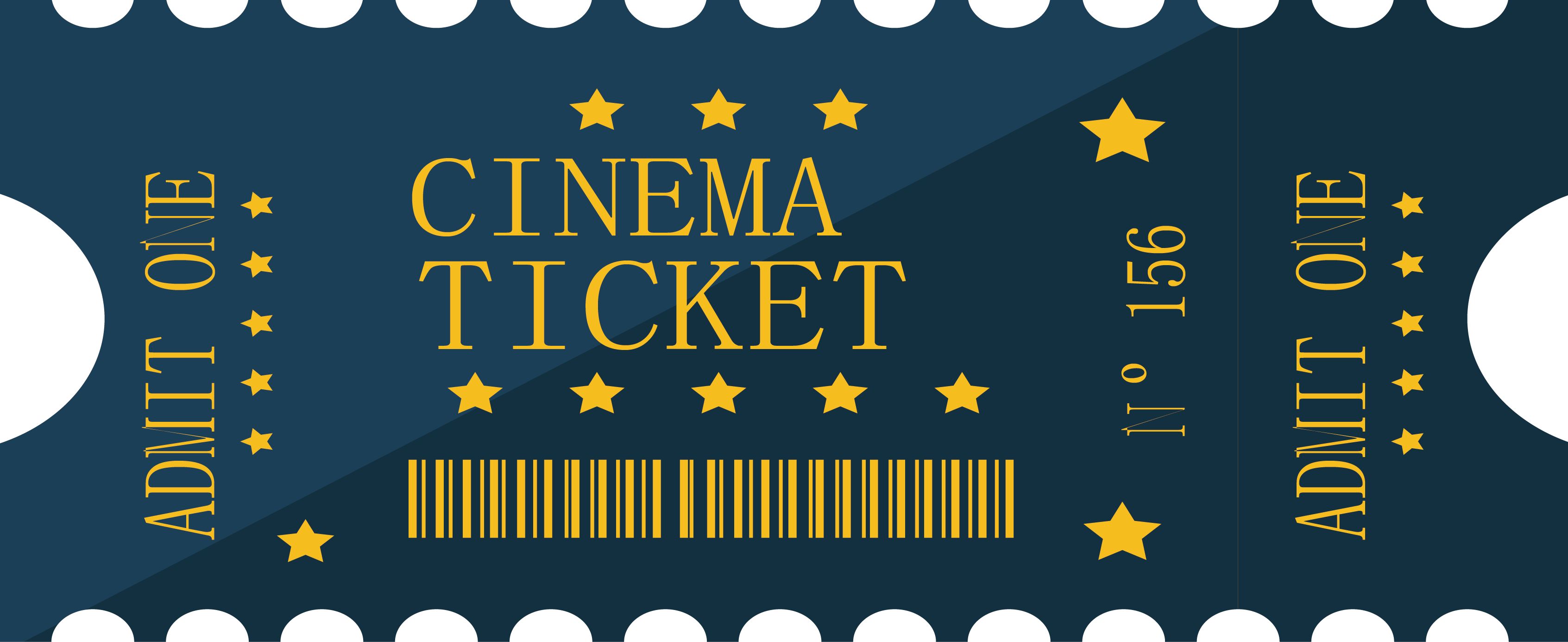 Ticket Cartoon Film Cinema - Cartoon movie ticket design png download -  3385*1385 - Free Transparent Ticket png Download. - Clip Art Library