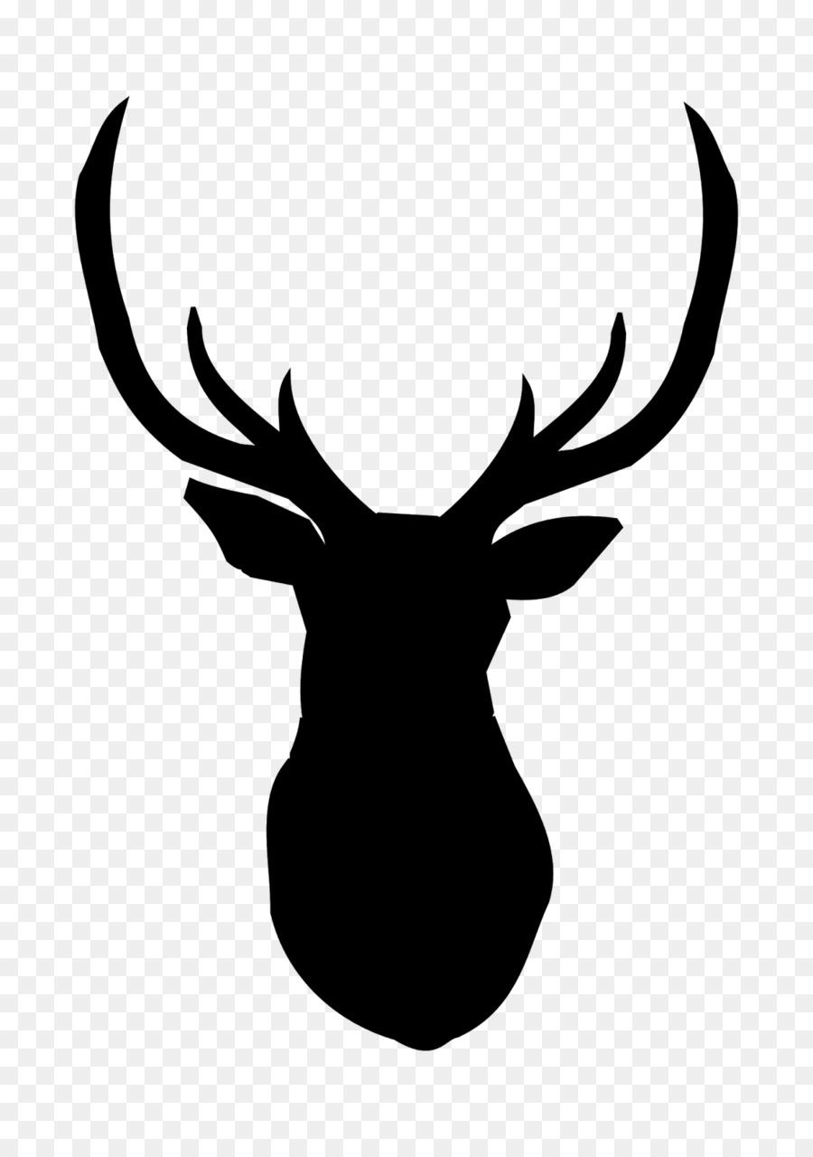 mule deer head silhouette