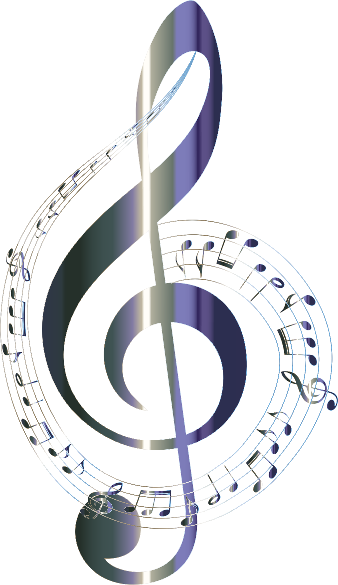 Musical Note Clef Clip Art Musical Png Download 13542342 Free