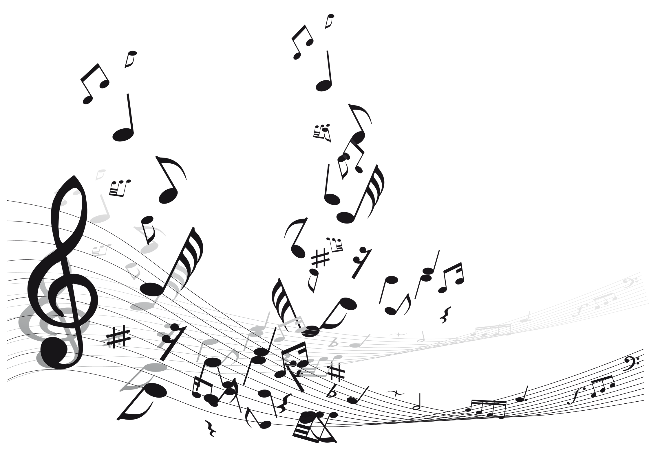 Music Notes Vector Transparent #1524556 (License: Personal Use) .