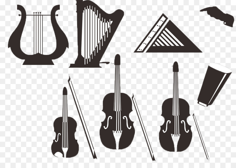 Musical instrument Silhouette - Musical Instruments Silhouettes png download - 1024*713 - Free Transparent  png Download.
