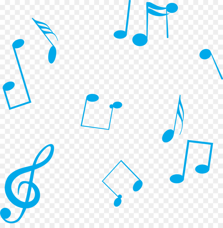 Blue Musical note - Blue notes vector elements background PNG png download - 1525*1526 - Free Transparent  png Download.