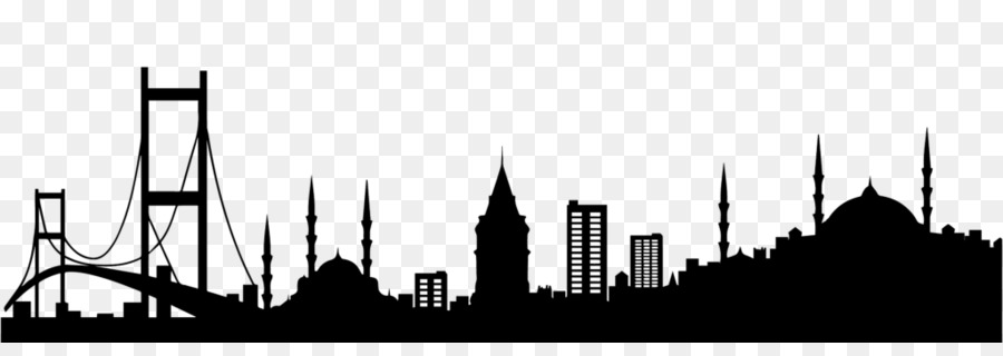 Skyline Silhouette Shanghai World Financial Center Clip art - Silhouette png download - 1024*350 - Free Transparent Skyline png Download.