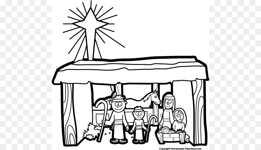 Nativity scene Nativity of Jesus Christmas Clip art - Nativity Black Cliparts png download - 544*520 - Free Transparent Nativity Scene png Download.