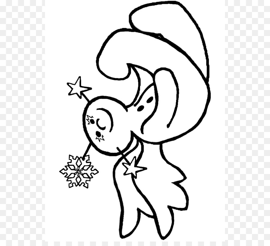 Black and white Christmas Angel Clip art - Snow Angel Images png download - 600*805 - Free Transparent  png Download.