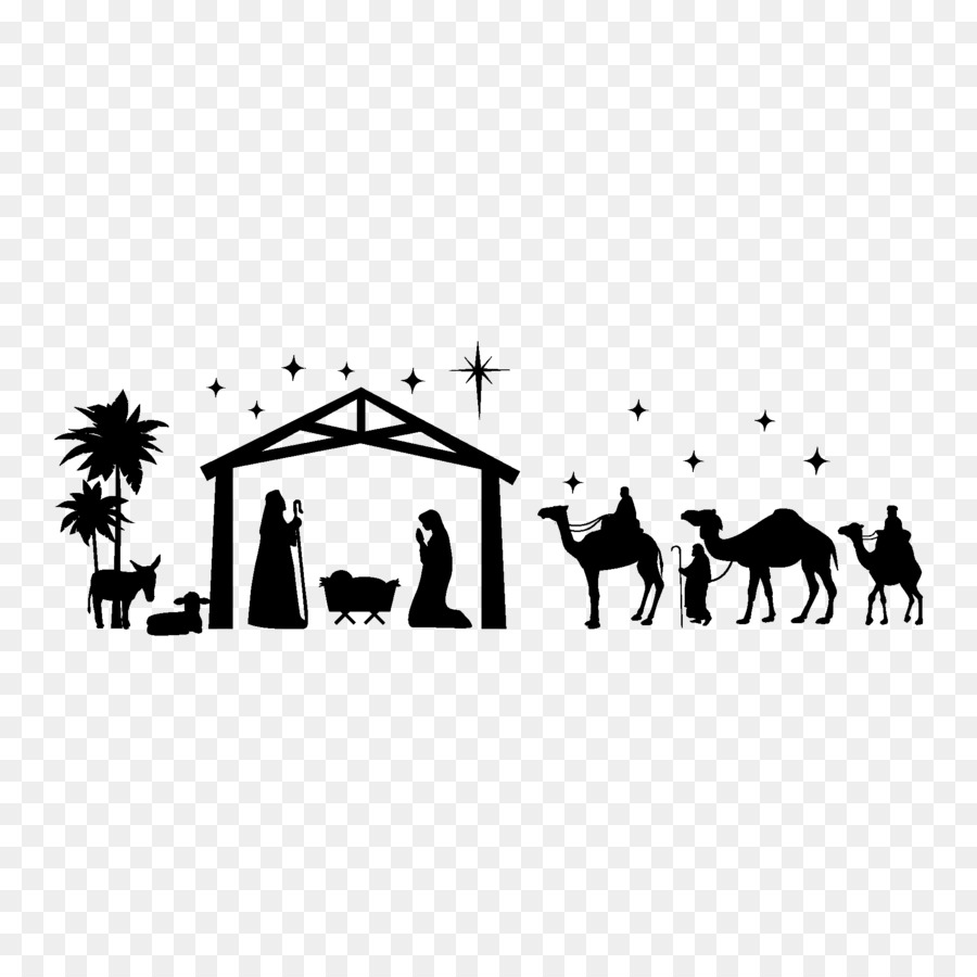 Nativity scene Manger Christmas Nativity of Jesus Clip art - Chalkboard png download - 1875*1875 - Free Transparent Nativity Scene png Download.