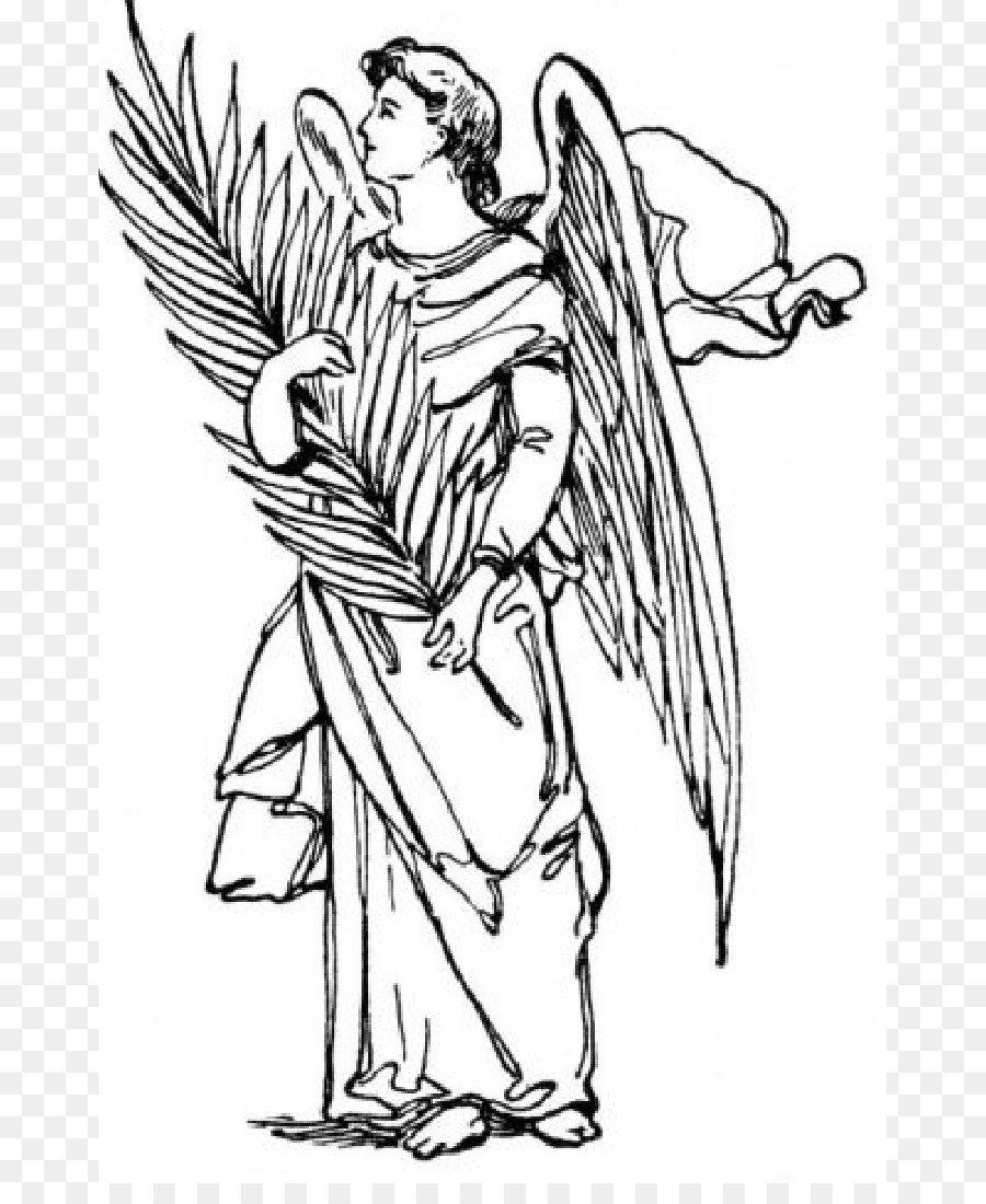 Saint Gabriel the Archangel Michael Coloring book - Guardian Angel Clipart png download - 719*1081 - Free Transparent Gabriel png Download.