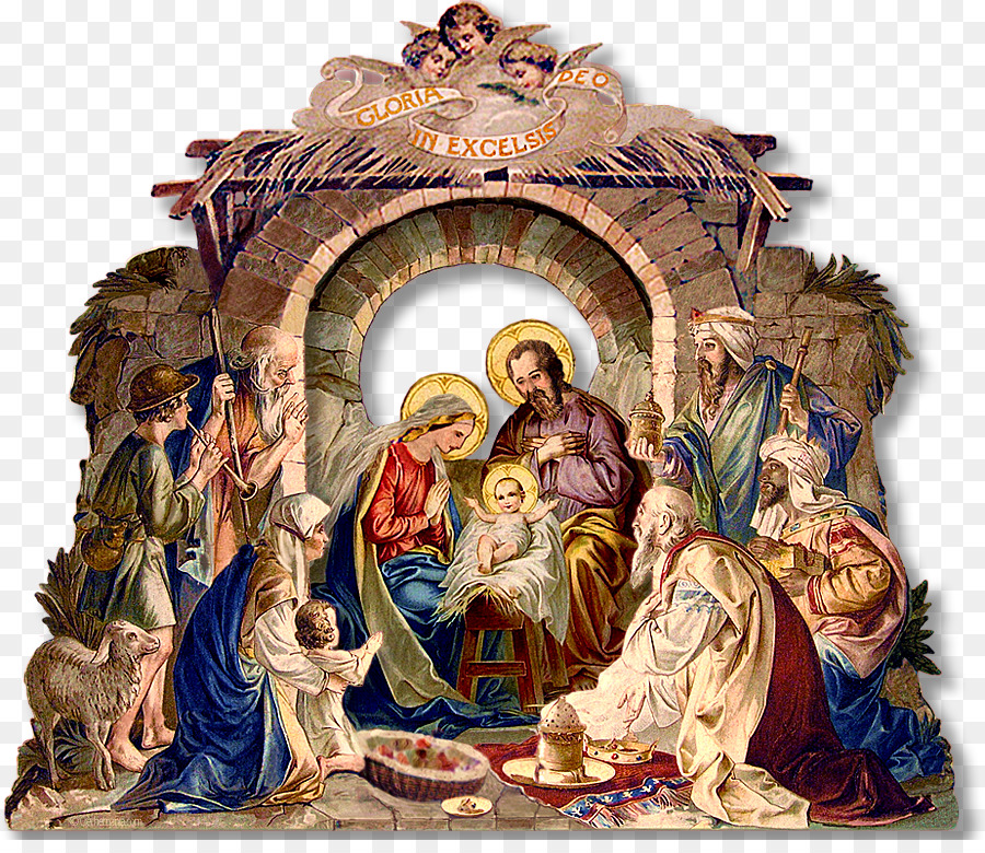 Bethlehem Nativity of Jesus Nativity scene Manger Christmas Day - christmas scene png download - 900*768 - Free Transparent Bethlehem png Download.