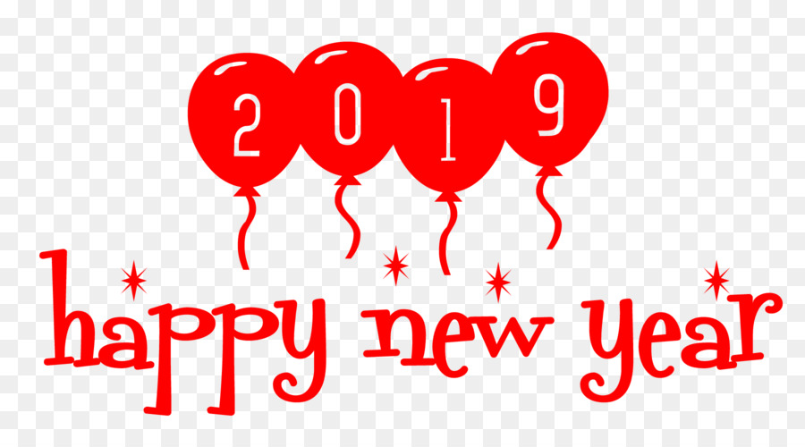 2019 Happy New Year - ballon - New Year 2019 png download - 1800*1000 - Free Transparent  png Download.