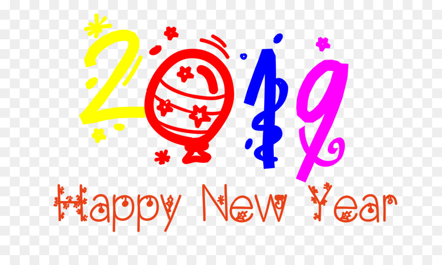 Happy New Year Thin Text transparent PNG.png - others png download - 2500*1500 - Free Transparent Logo png Download.