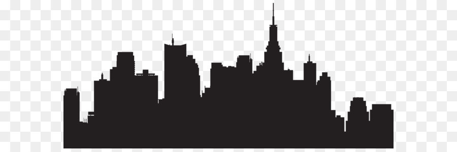 New York City Skyline Silhouette Clip art - Big City Silhouette PNG Clip Art png download - 8000*3602 - Free Transparent Silhouette png Download.
