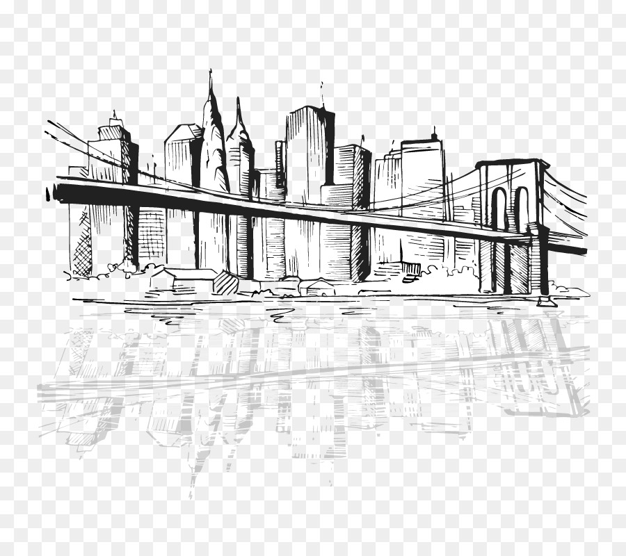Mr. Locks Security Systems New York City Digital art Drawing - Vector painted Bridge png download - 800*800 - Free Transparent New York City png Download.