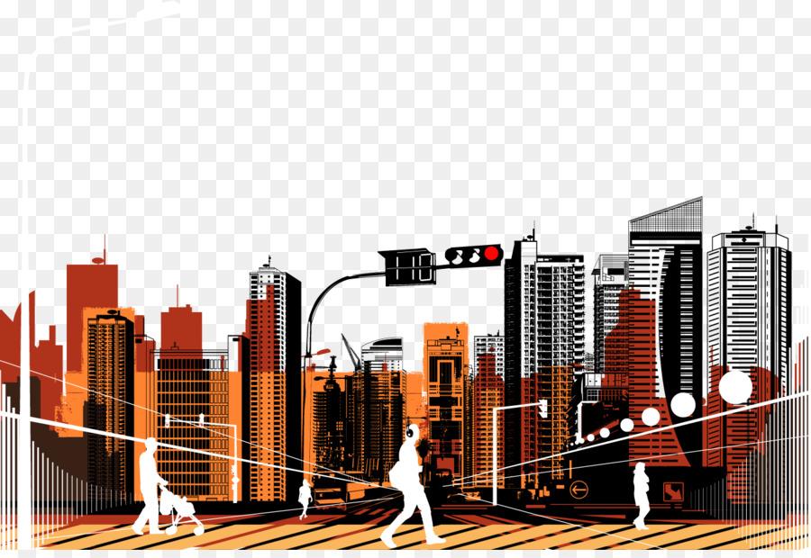 New York City Silhouette Building Cityscape - Cool Urban Vector png download - 1350*916 - Free Transparent New York City png Download.
