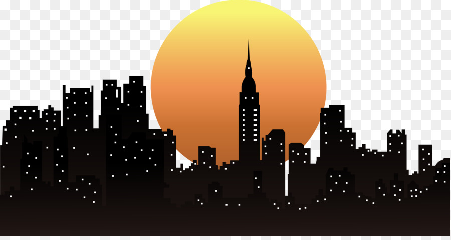 New York City Download Skyline - Vector sunrise png download - 4264*2238 - Free Transparent New York City png Download.