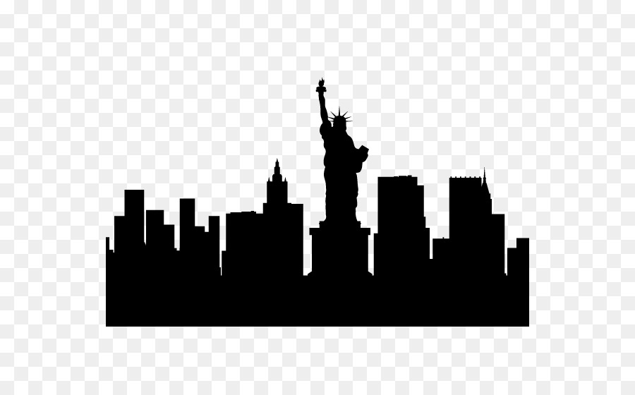 New York City Skyline Silhouette - Silhouette png download - 600*560 - Free Transparent New York City png Download.