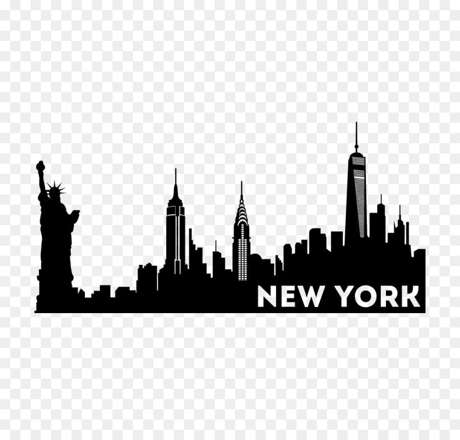 New York City New City Skyline Silhouette - New York Poster png download - 850*850 - Free Transparent New York City png Download.
