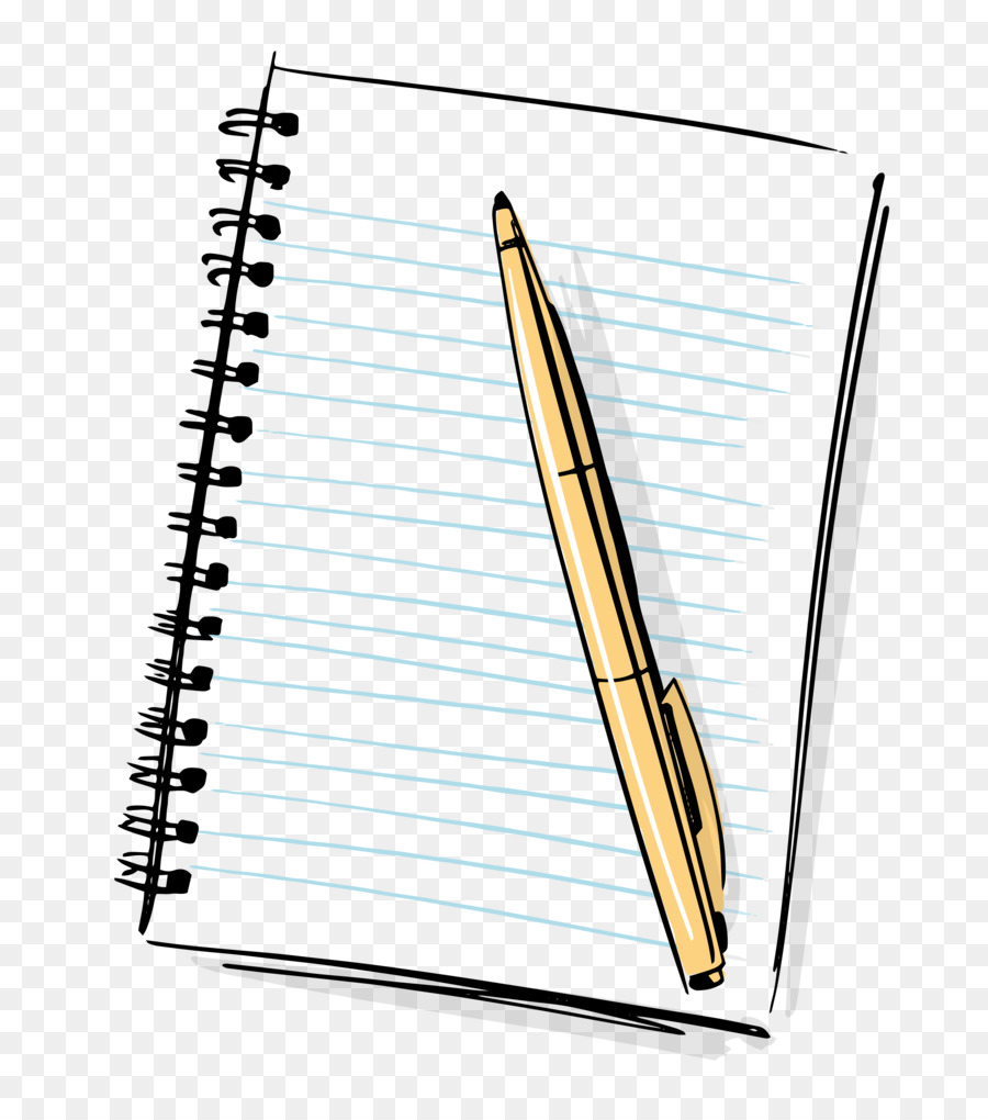 Paper Notebook Cartoon Pen - notebook png download - 2592*2920 - Free Transparent Paper png Download.