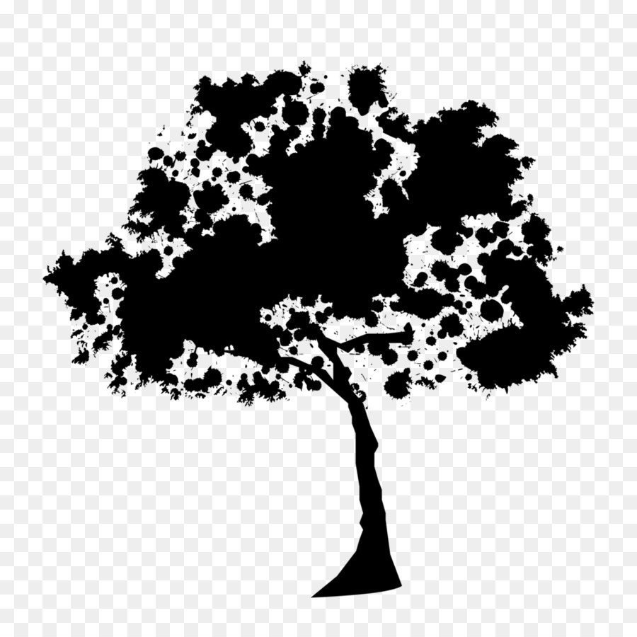 Silhouette Tree Oak - Silhouette png download - 1000*1000 - Free Transparent Silhouette png Download.