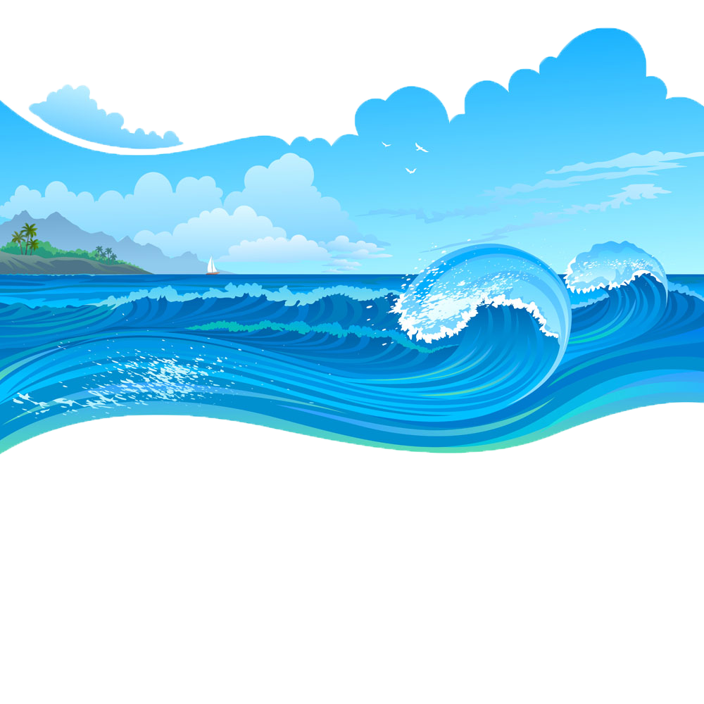 Cartoon Wave - Sea storms png download - 1000*1000 - Free Transparent