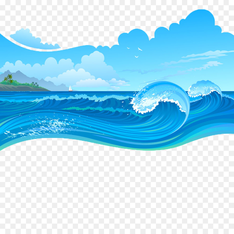 Cartoon Wave - Sea storms png download - 1000*1000 - Free Transparent  Cartoon png Download.