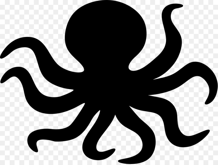 Octopus Silhouette Clip art - marine life png download - 958*720 - Free Transparent Octopus png Download.