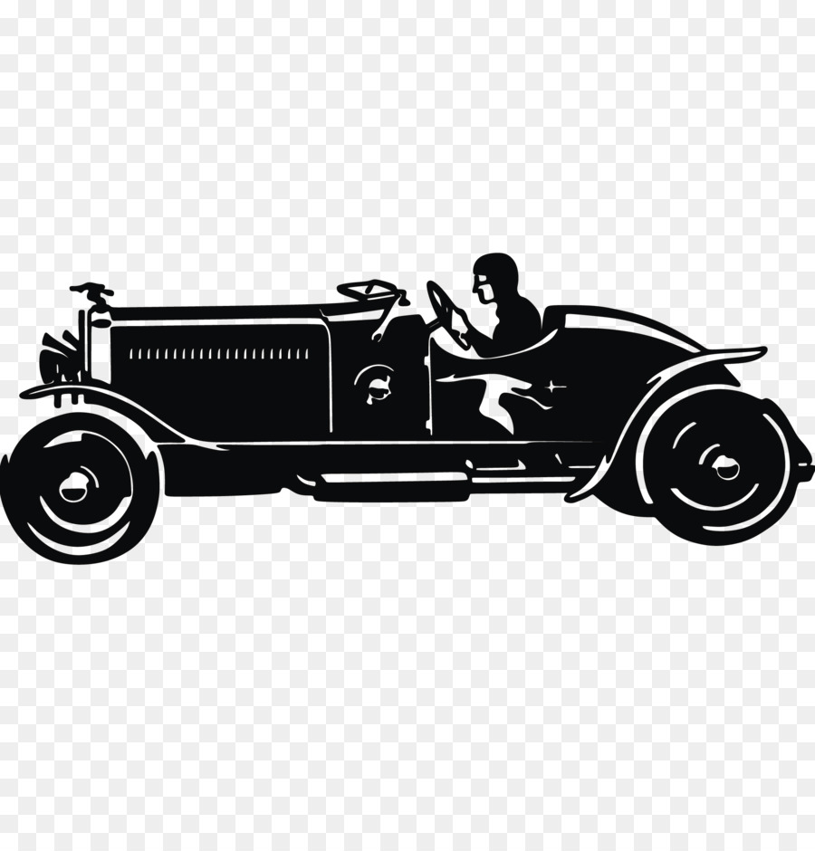 Classic car Silhouette Vintage car - Nostalgic classic cars vector png download - 2065*2133 - Free Transparent Car png Download.