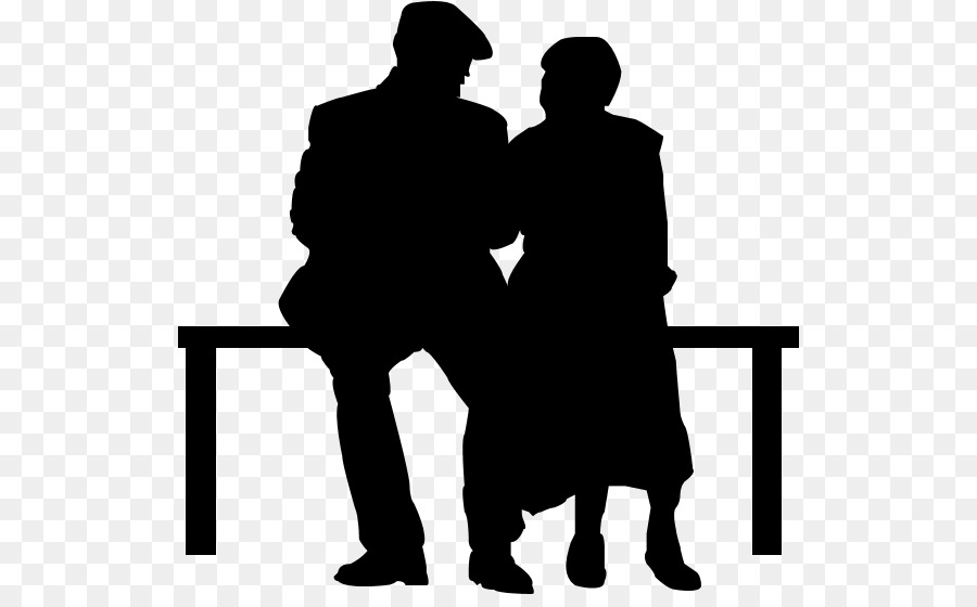 Old age Silhouette - Silhouette png download - 572*548 - Free Transparent Old Age png Download.