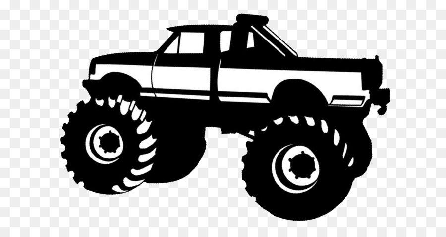 Car Pickup truck Monster truck Silhouette Clip art - Truck Silhouette Cliparts png download - 705*474 - Free Transparent Car png Download.