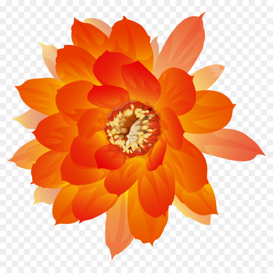 Watercolor painting Icon - Orange flowers bloom png download - 1800*1800 - Free Transparent Watercolor Painting png Download.