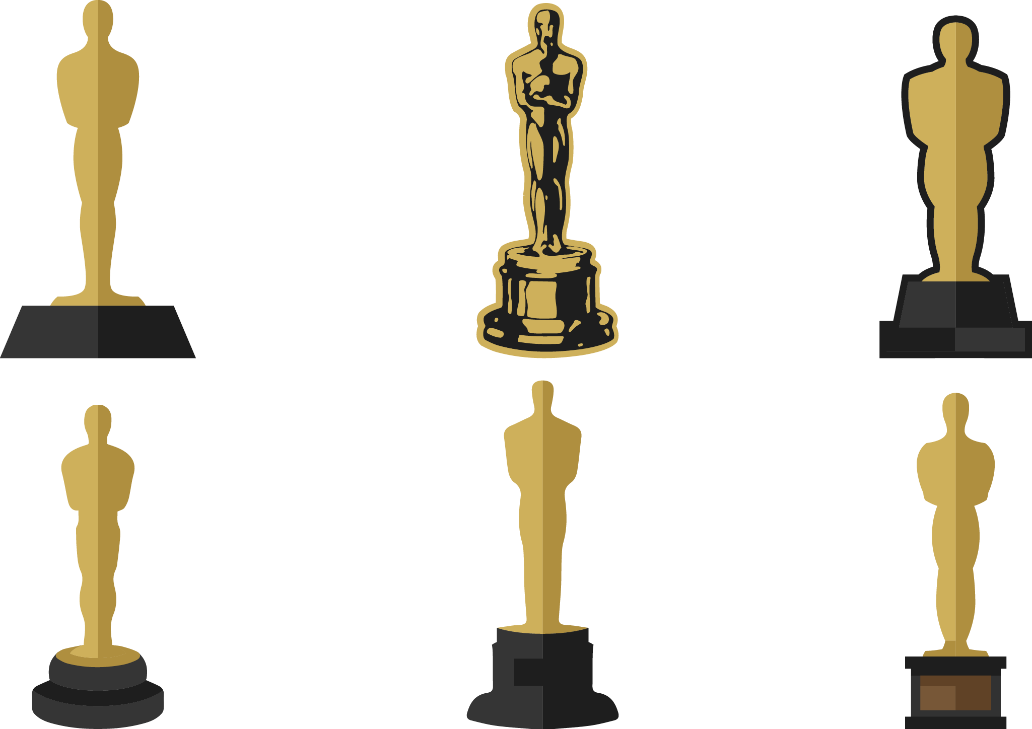 Academy Awards Trophy Statue Vector Trophy Png Download 2049 1448 Free Transparent Academy Awards Png Download Clip Art Library