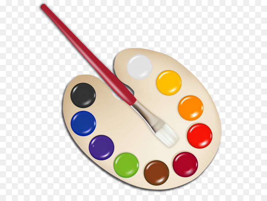 Palette Paintbrush Clip art - Palette with Paint Brush PNG Image png download - 4032*4132 - Free Transparent Paintbrush png Download.