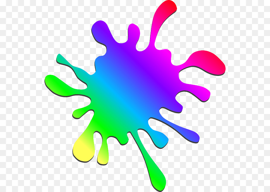 Paint Rainbow Clip art - paint splatter png download - 604*640 - Free Transparent Paint png Download.