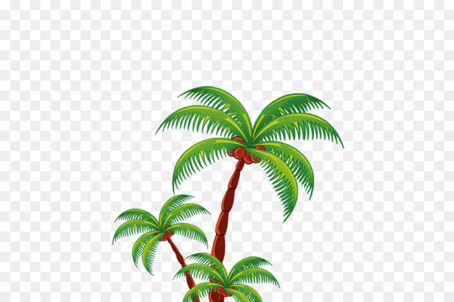 Beach Holiday Clip art - Coconut tree cartoons png download - 500*600 -  Free Transparent Beach png Download. - Clip Art Library