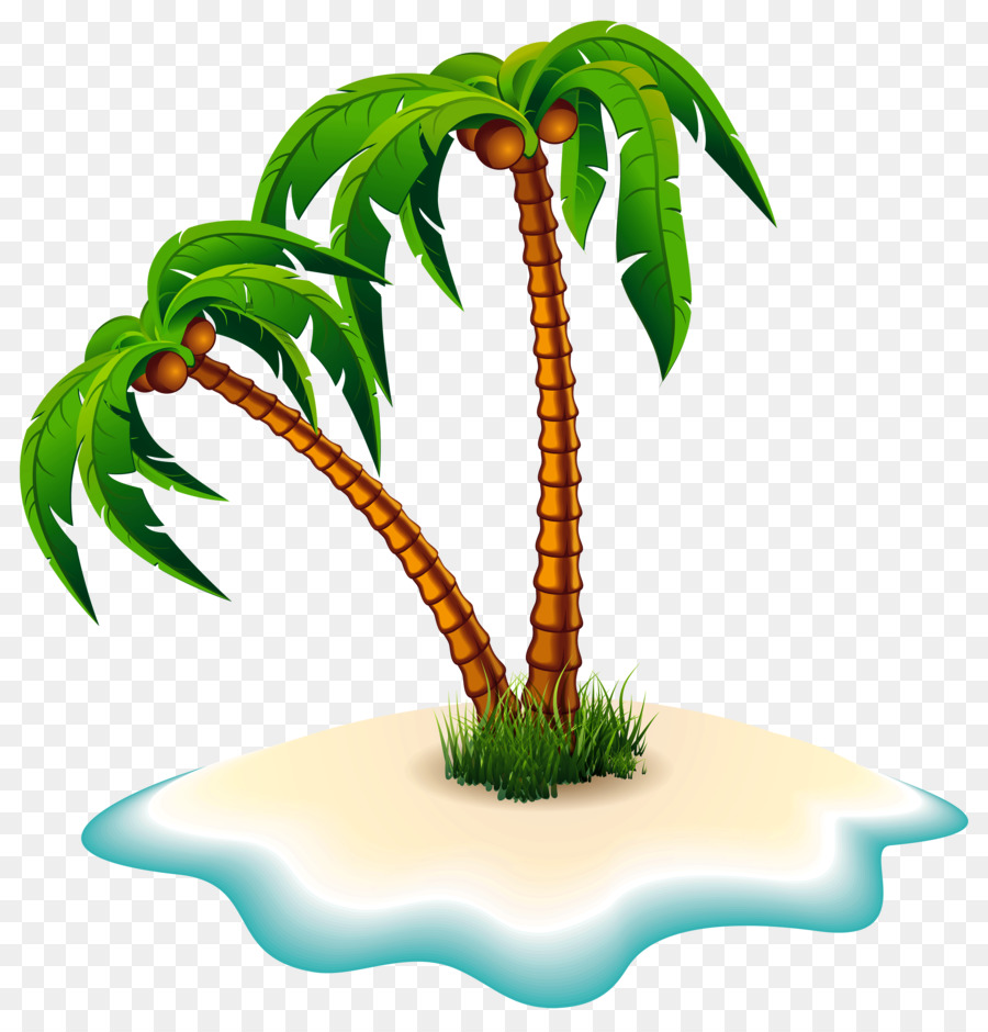 Arecaceae Island Clip art - Vacation Island Cliparts png download - 4000*4166 - Free Transparent Arecaceae png Download.