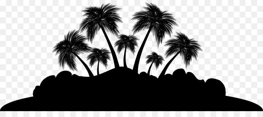 Palm trees Silhouette Sky -  png download - 8000*3379 - Free Transparent Palm Trees png Download.