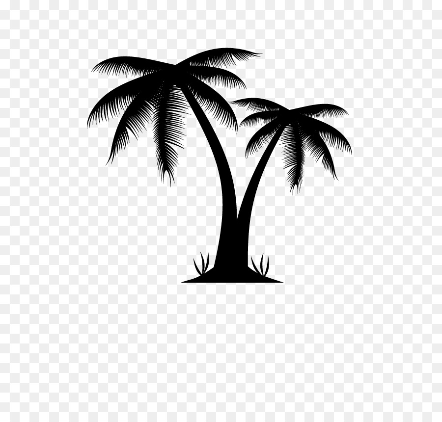 Silhouette Palm trees Clip art Drawing Vector graphics - silhouette png download - 736*762 - Free Transparent Silhouette png Download.