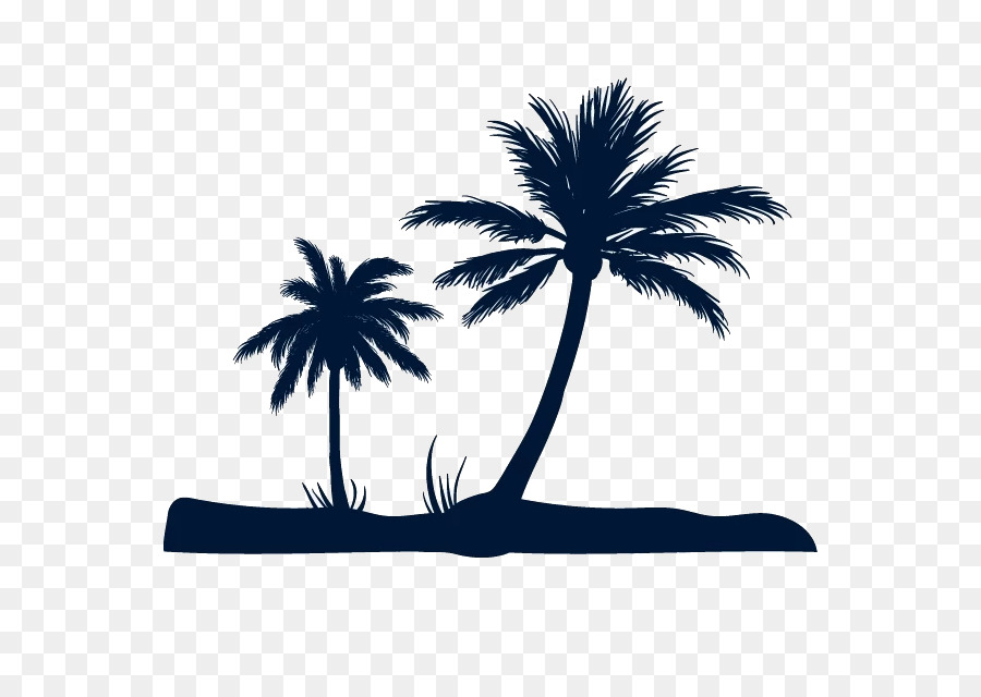 Beach Fundal Euclidean vector - Coconut tree silhouette png download - 770*633 - Free Transparent Beach png Download.