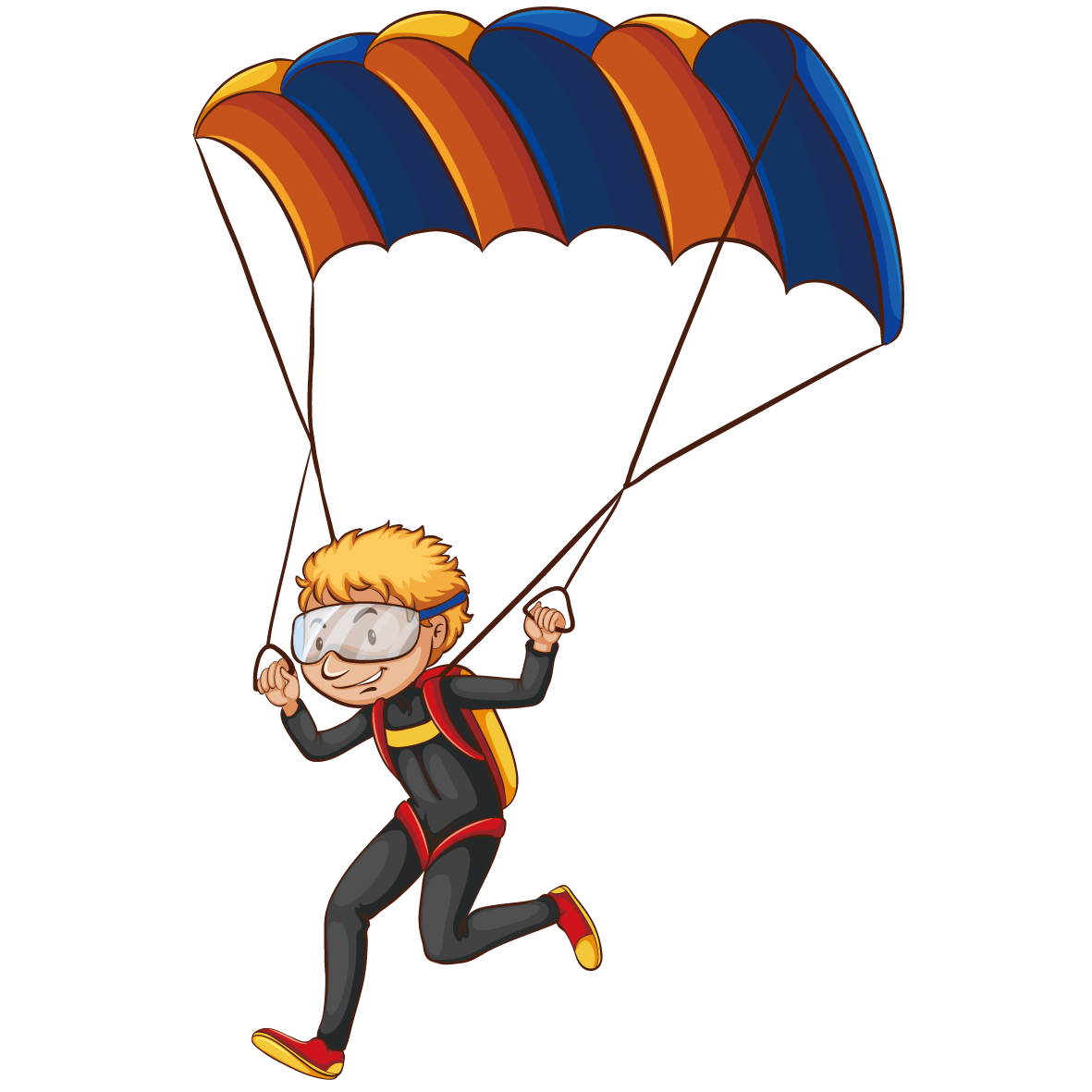 Parachute Parachuting Cartoon Royalty Free Parachute Material Png