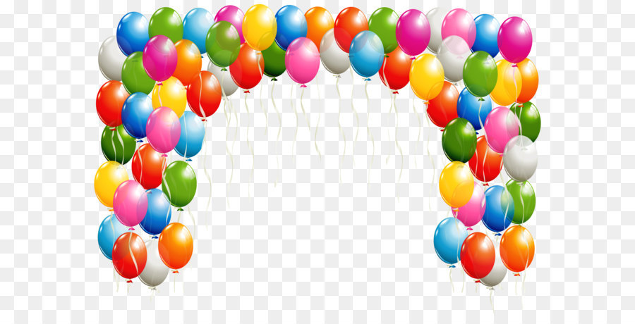 Balloon Clip art - Transparent Balloons Arch Clipart Image png download - 8158*5579 - Free Transparent Balloon png Download.