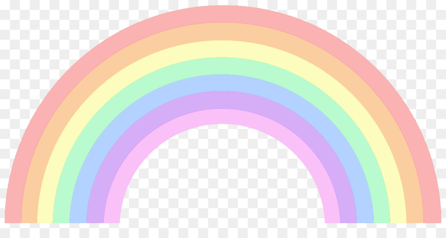 Pastel Rainbow Clip art - Color Rainbow Cliparts png download - 1280*