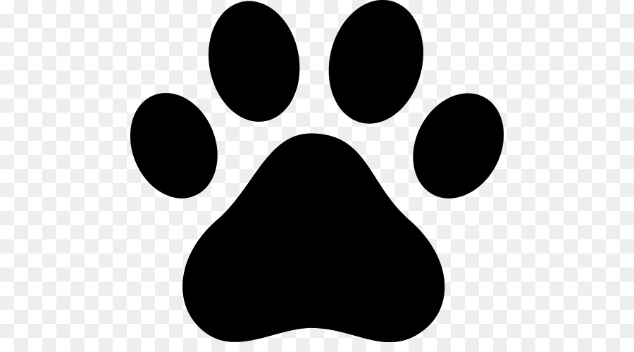 Dog Cat Paw Puppy Clip art - black paw prints png download - 530*486 - Free Transparent Dog png Download.